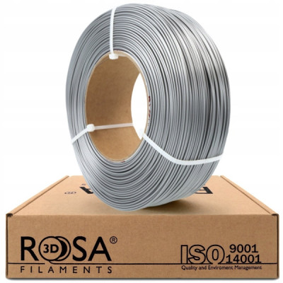 Filament ROSA 3D ReFill PET-G Standard High Speed Aluminium 1,75 mm 1kg