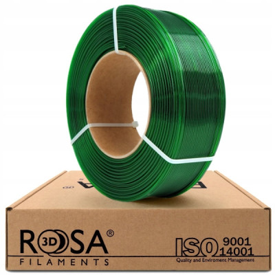 Filament ROSA 3D ReFill PET-G Standard High Speed Pure Green TR 1,75 mm 1kg