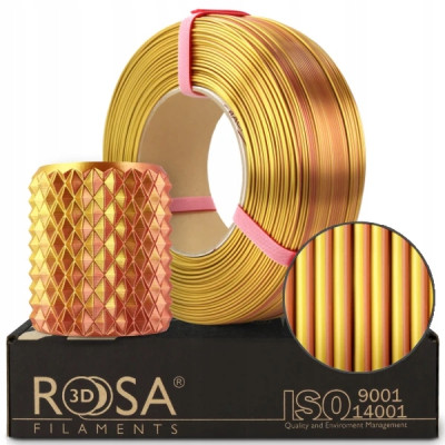 Filament ROSA 3D ReFill PLA Magic Silk Gold Copper 1,75 mm 1 kg