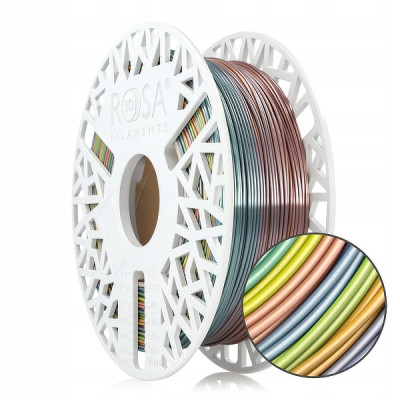 Filament ROSA 3D PLA Rainbow Silk 1,75 mm 0,8 kg