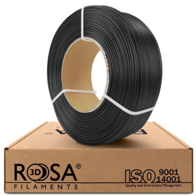 Filament ROSA 3D ReFill PET-G CarbonLook Black / Czarny 1,75 mm 1 kg