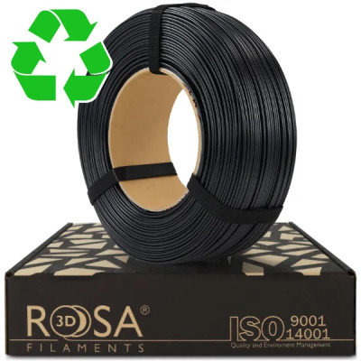 Filament ROSA 3D ReFill R-PET-G Impact Black / Czarny 1,75 mm 1 kg