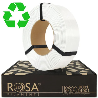 Filament ROSA 3D ReFill R-PET-G Impact White / Biały 1,75 mm 1 kg