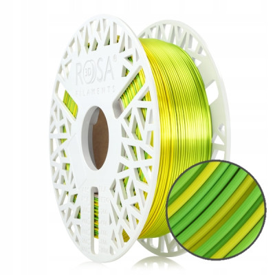 Filament ROSA 3D PLA Multicolour Wielokolorowy Silk Jungle 1,75 mm 0,8 kg