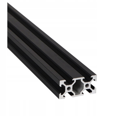 Profil aluminiowy konstrukcyjny V-Slot Czarny 40x20x370 mm