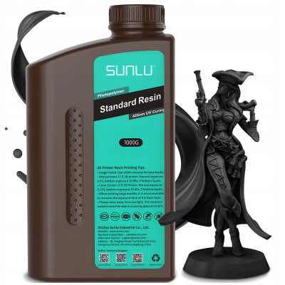 Żywica UV SUNLU Standard Black 1 kg