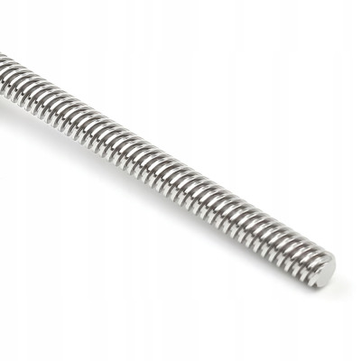 Śruba Trapezowa Prawostronna TR8x2 średnica 8 mm skok 2 mm długość 500 mm