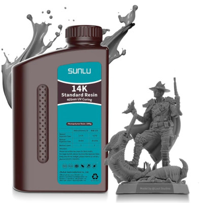 Żywica UV SUNLU 14K Standard Solid Grey