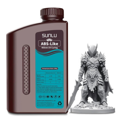 Żywica UV Resin SUNLU ABS Like Solid Grey 1 l