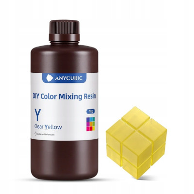 Żywica UV Anycubic DIY Color Mixing Resin Clear Yellow Żółta 1l 1kg