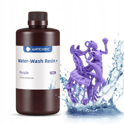 Żywica UV Anycubic Water Washable+ Purple Fioletowy 1l 1kg do Drukarki 3D