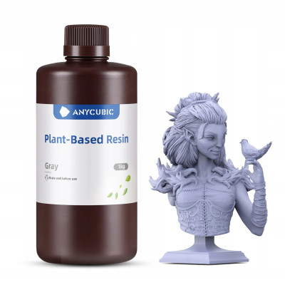 Żywica UV Anycubic Plant-based Eco Grey Szary 1kg 1l