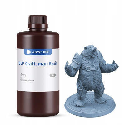 Żywica UV Anycubic DLP Craftsman Resin Gray Szara 1l 1kg do Drukarki 3D
