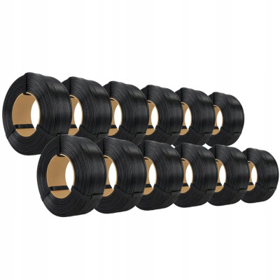 ROSA 3D MEGAPACK 12 x ReFill PET-G Standard HS Black / Czarny 1,75 mm 1 kg