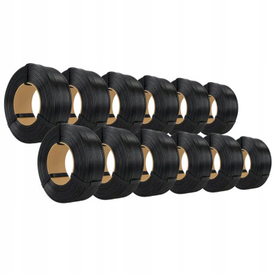 ROSA 3D MEGAPACK 12 x ReFill PLA Starter Black / Czarny 1,75 mm 1 kg