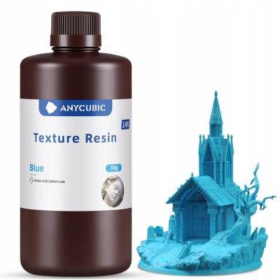 Żywica UV Anycubic Texture Blue Niebieski 1kg 1l do drukarki 3D PRECYZYJNA